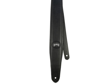 BERGEN Gitarrengurt, Kunstleder, Farbe: schwarz, Länge: 100-141cm